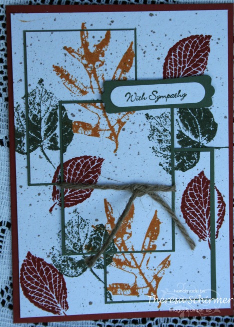 French Foliage - Sympathy Card